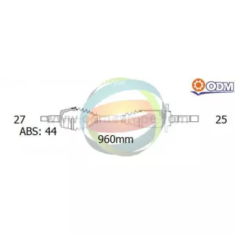Arbre de transmission ODM-MULTIPARTS 18-062941