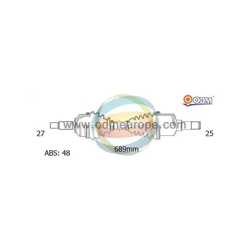 Arbre de transmission ODM-MULTIPARTS 18-085071