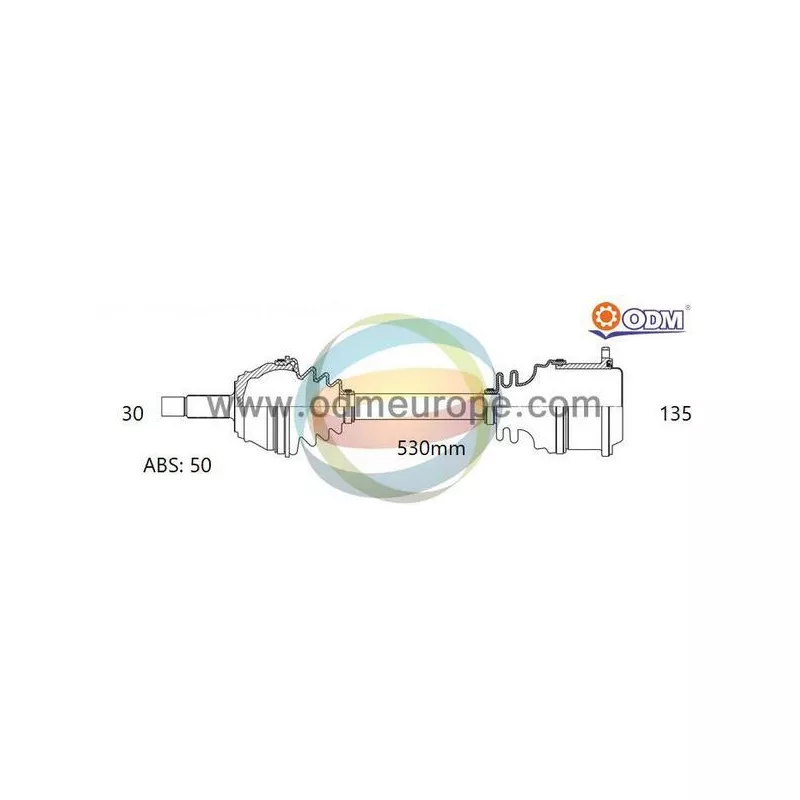 Arbre de transmission ODM-MULTIPARTS 18-086091