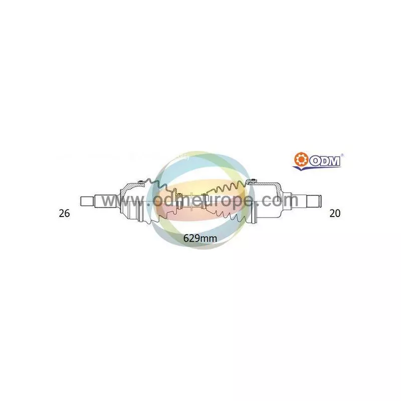 Arbre de transmission ODM-MULTIPARTS 18-091550