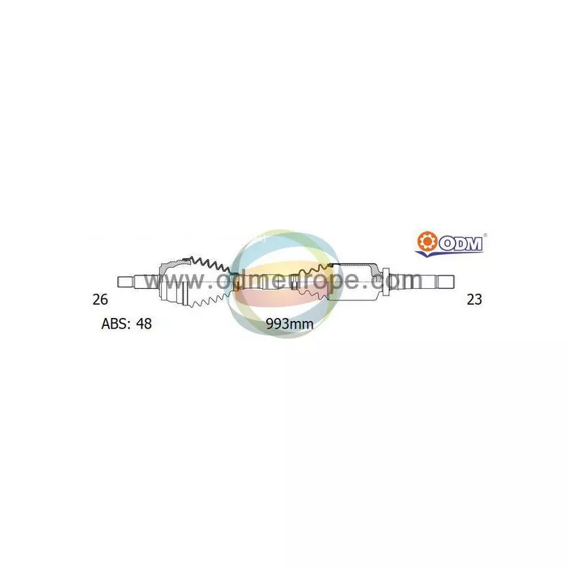 Arbre de transmission ODM-MULTIPARTS 18-092141