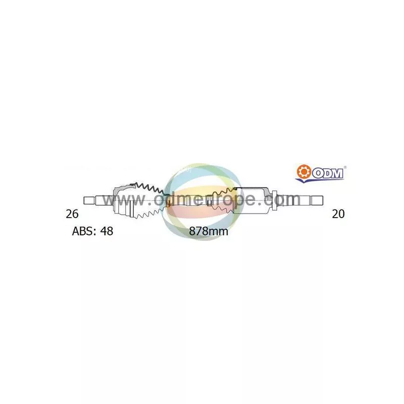 Arbre de transmission ODM-MULTIPARTS 18-092801