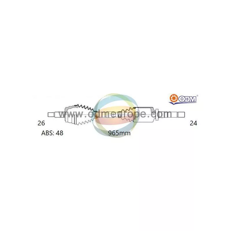 Arbre de transmission ODM-MULTIPARTS 18-092821