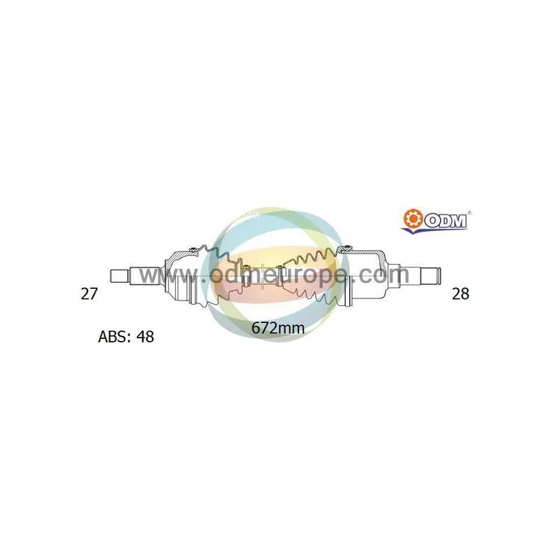 Arbre de transmission ODM-MULTIPARTS 18-121341