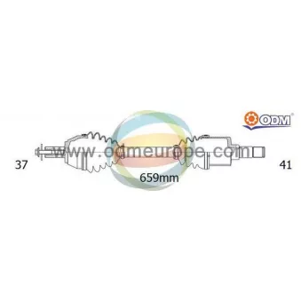 Arbre de transmission ODM-MULTIPARTS 18-141260