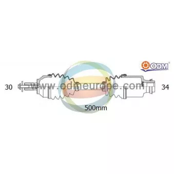 Arbre de transmission ODM-MULTIPARTS 18-141280