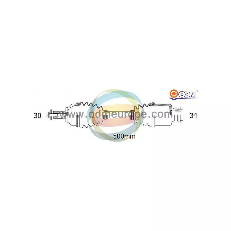 Arbre de transmission ODM-MULTIPARTS 18-141280