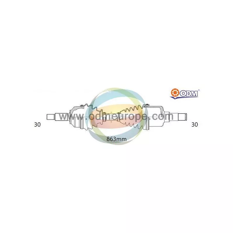 Arbre de transmission ODM-MULTIPARTS 18-143240