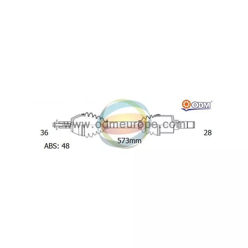 Arbre de transmission ODM-MULTIPARTS 18-151651