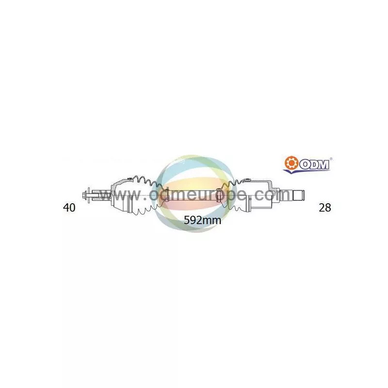 Arbre de transmission ODM-MULTIPARTS 18-151770