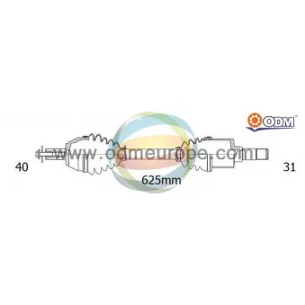 Arbre de transmission ODM-MULTIPARTS 18-151890