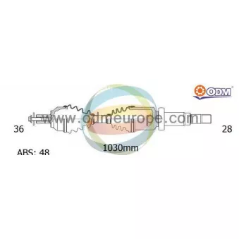 Arbre de transmission ODM-MULTIPARTS