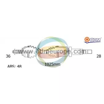 Arbre de transmission ODM-MULTIPARTS