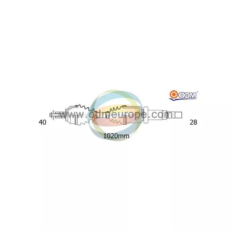 Arbre de transmission ODM-MULTIPARTS 18-152720