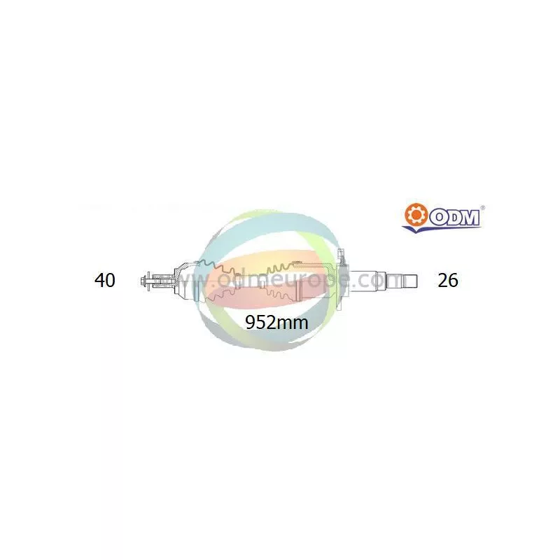 Arbre de transmission ODM-MULTIPARTS 18-152750