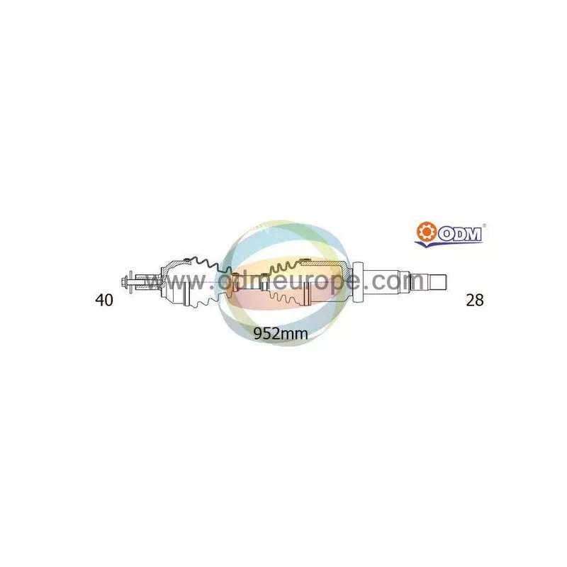 Arbre de transmission ODM-MULTIPARTS 18-152780