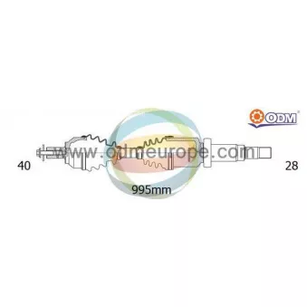 Arbre de transmission ODM-MULTIPARTS 18-152820