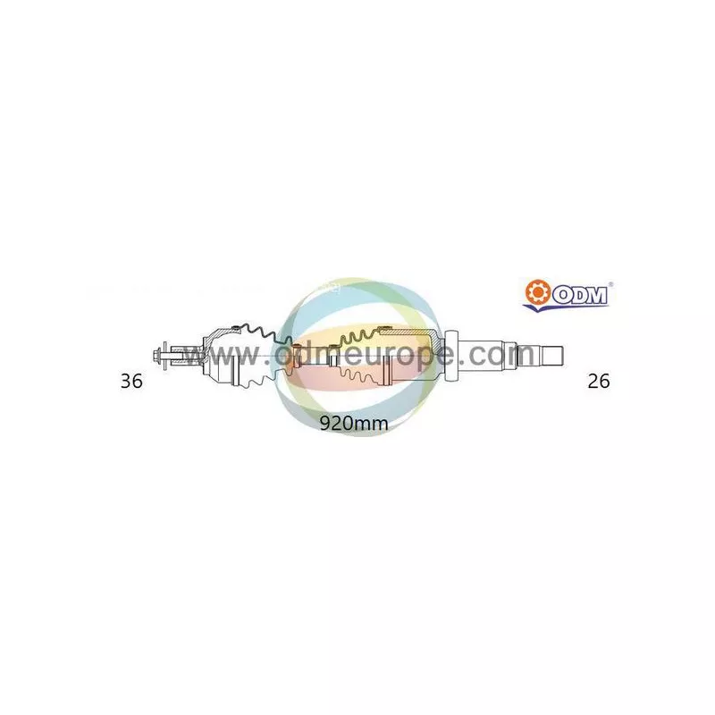 Arbre de transmission ODM-MULTIPARTS 18-152880