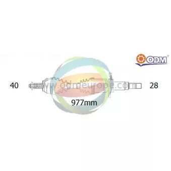 Arbre de transmission ODM-MULTIPARTS 18-152890