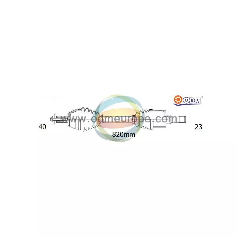 Arbre de transmission ODM-MULTIPARTS 18-153050