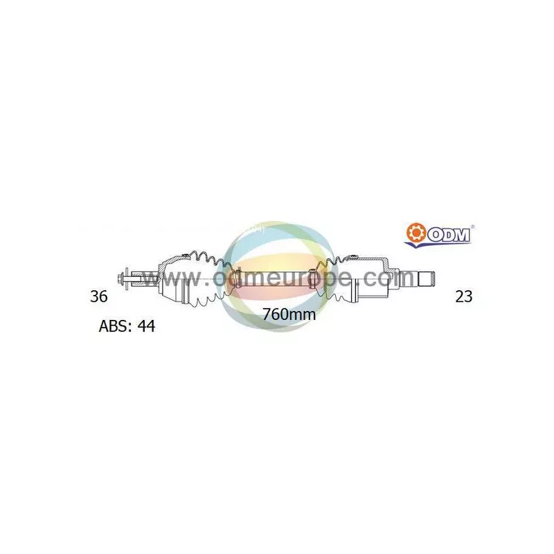Arbre de transmission ODM-MULTIPARTS 18-153071