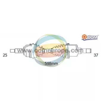 Arbre de transmission ODM-MULTIPARTS 18-161900