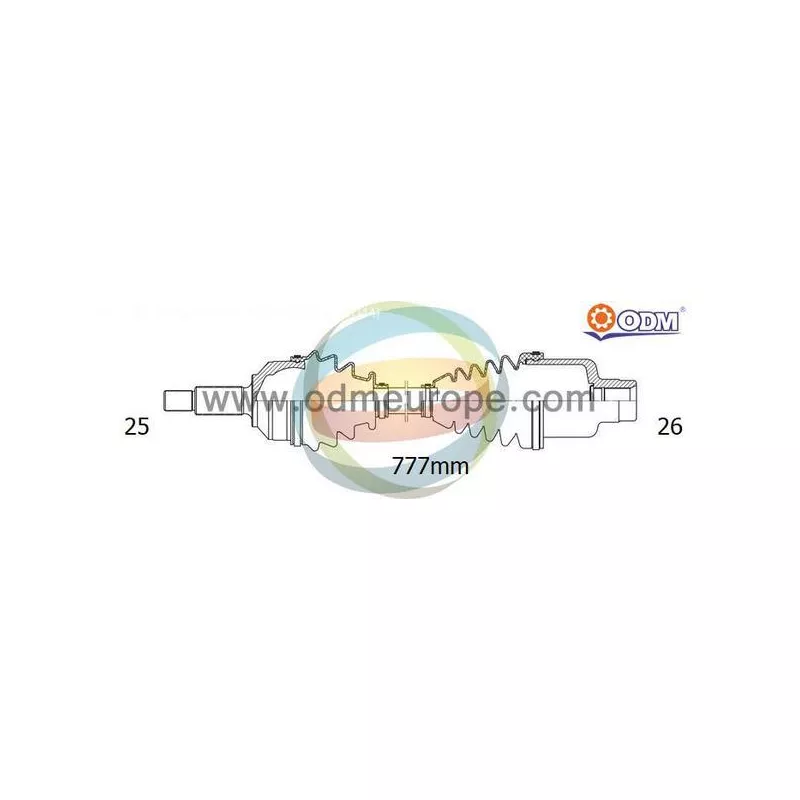 Arbre de transmission ODM-MULTIPARTS 18-162890