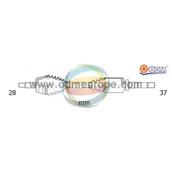 Arbre de transmission ODM-MULTIPARTS