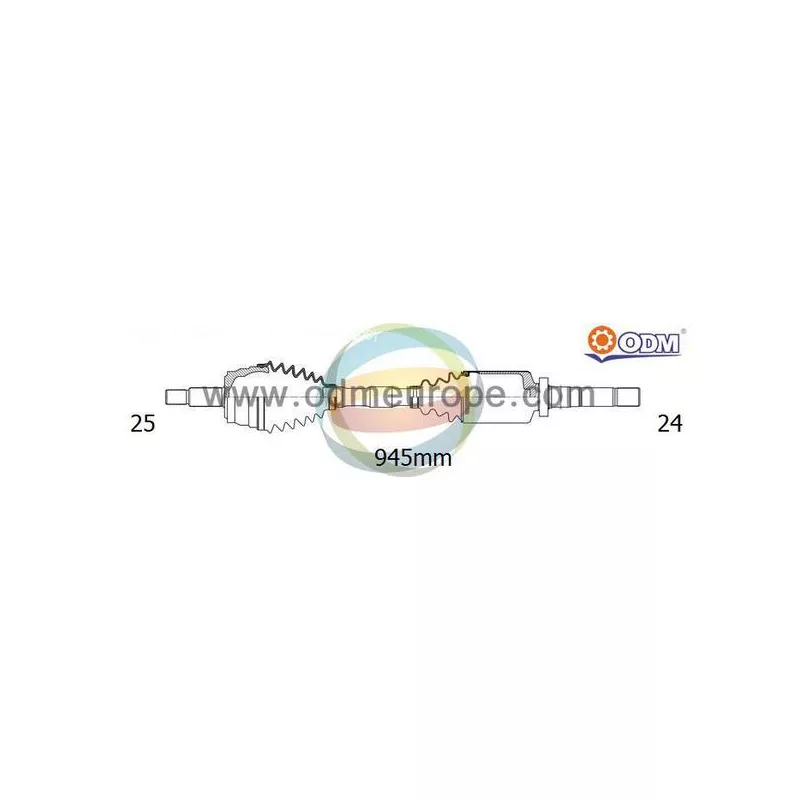 Arbre de transmission ODM-MULTIPARTS 18-166100