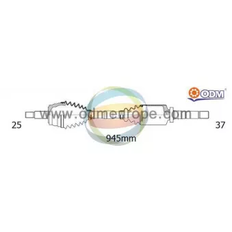 Arbre de transmission ODM-MULTIPARTS 18-166110