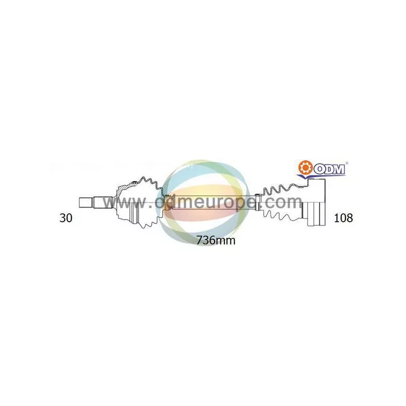 Arbre de transmission ODM-MULTIPARTS 18-213370