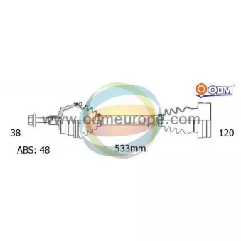 Arbre de transmission ODM-MULTIPARTS 18-213401