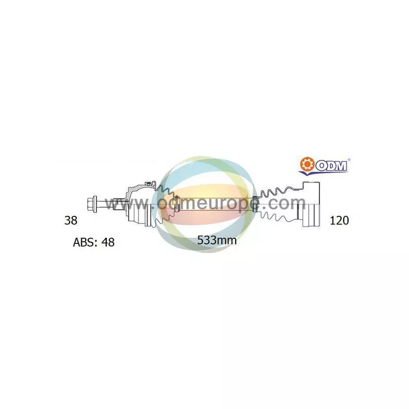 Arbre de transmission ODM-MULTIPARTS 18-213401