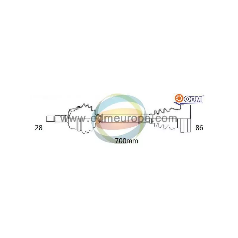 Arbre de transmission ODM-MULTIPARTS 18-213420