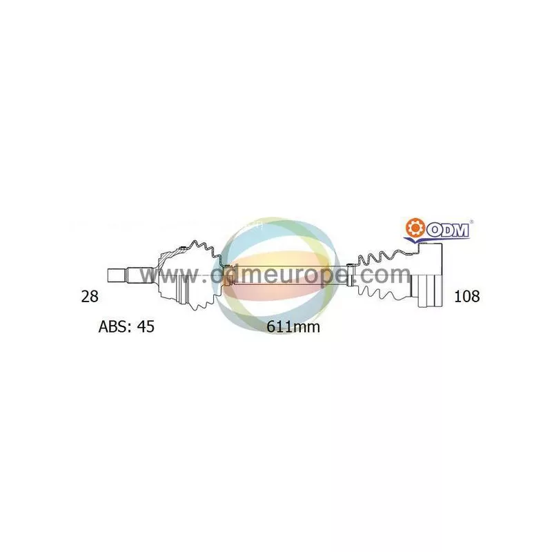 Arbre de transmission ODM-MULTIPARTS 18-213441