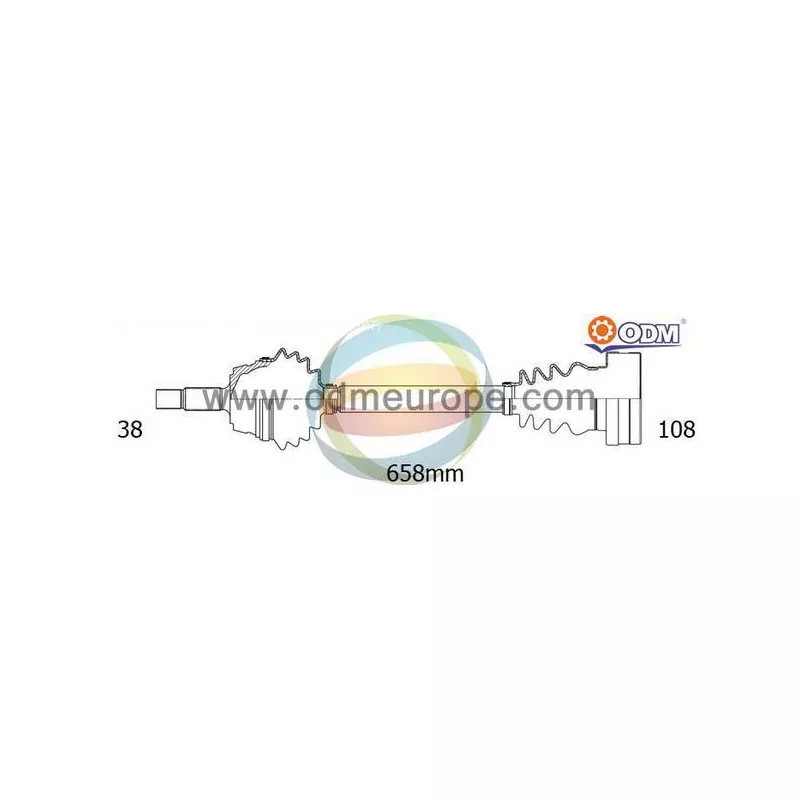 Arbre de transmission ODM-MULTIPARTS 18-215210