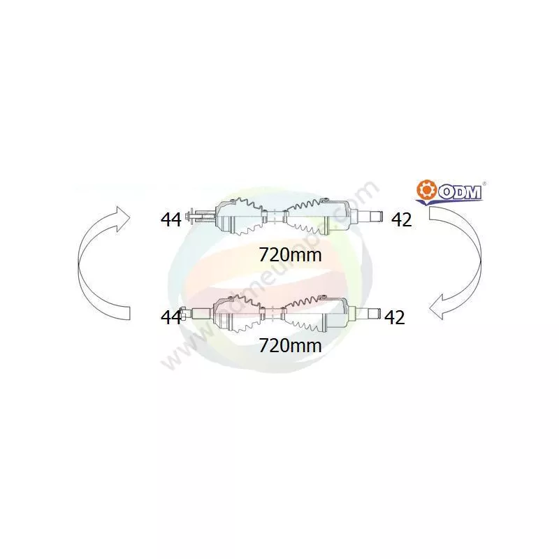 Arbre de transmission ODM-MULTIPARTS 18-215300
