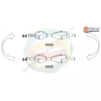 Arbre de transmission ODM-MULTIPARTS 18-215310
