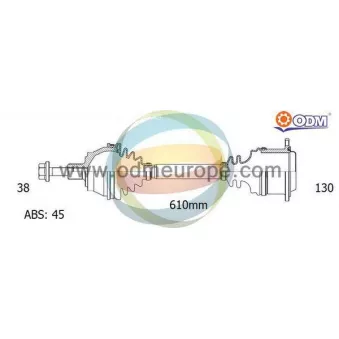 Arbre de transmission ODM-MULTIPARTS 18-215341