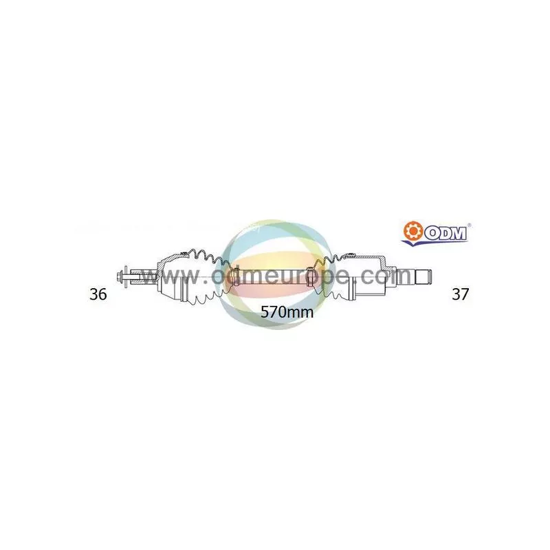Arbre de transmission ODM-MULTIPARTS 18-215370