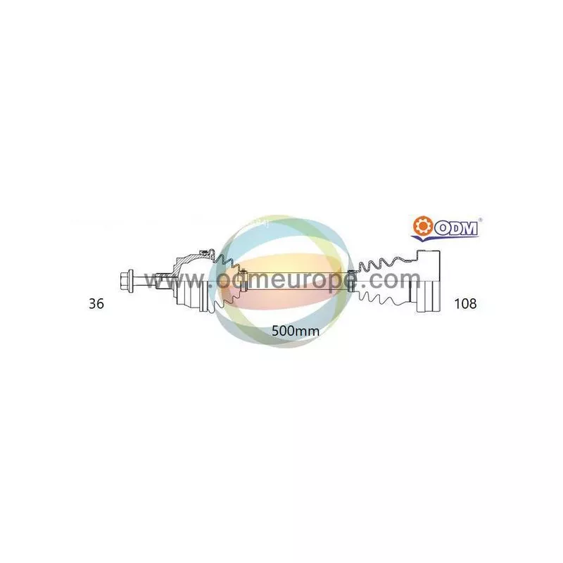 Arbre de transmission ODM-MULTIPARTS 18-215390