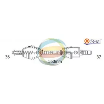Arbre de transmission ODM-MULTIPARTS 18-215440