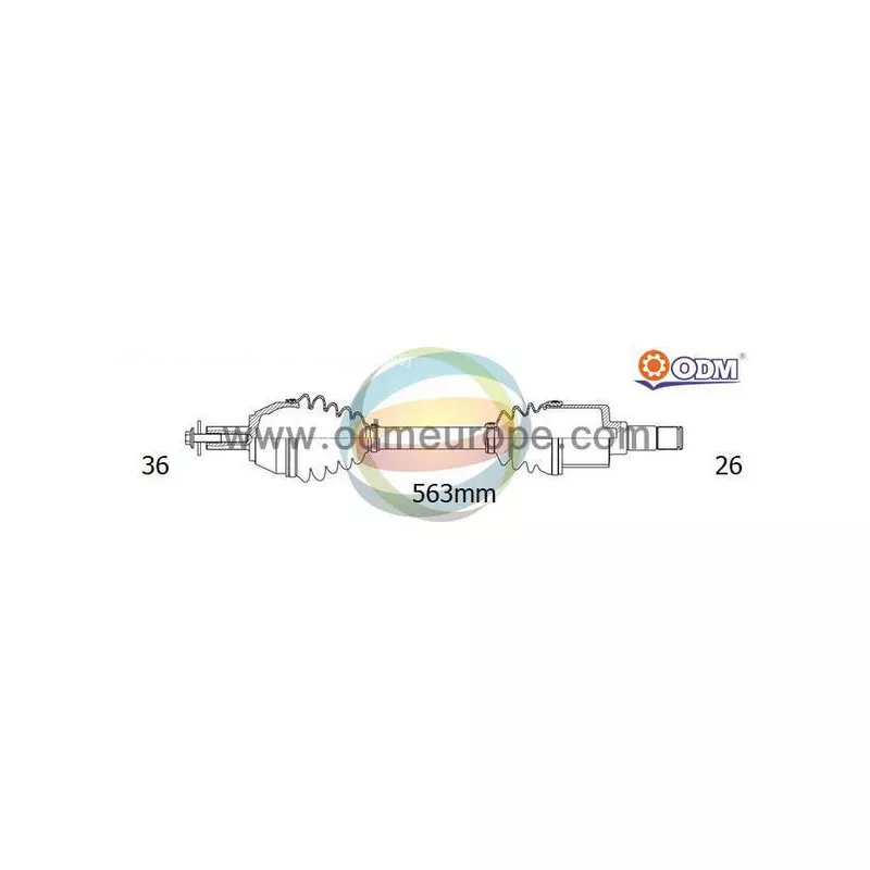 Arbre de transmission ODM-MULTIPARTS 18-215480