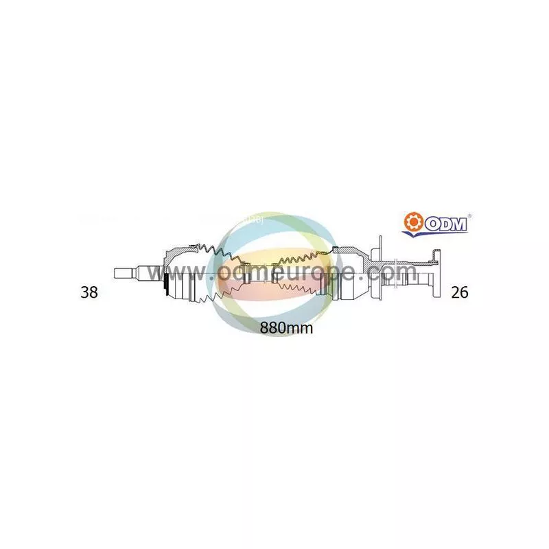 Arbre de transmission ODM-MULTIPARTS 18-216220