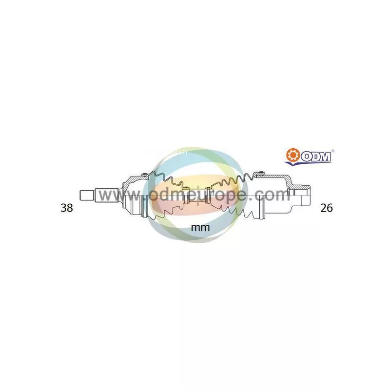 Arbre de transmission ODM-MULTIPARTS 18-216240