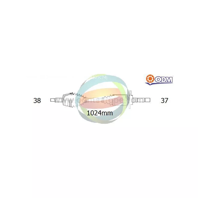 Arbre de transmission ODM-MULTIPARTS 18-216250