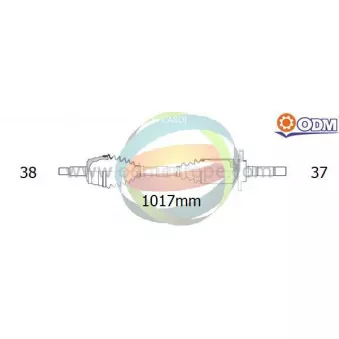 Arbre de transmission ODM-MULTIPARTS 18-216260