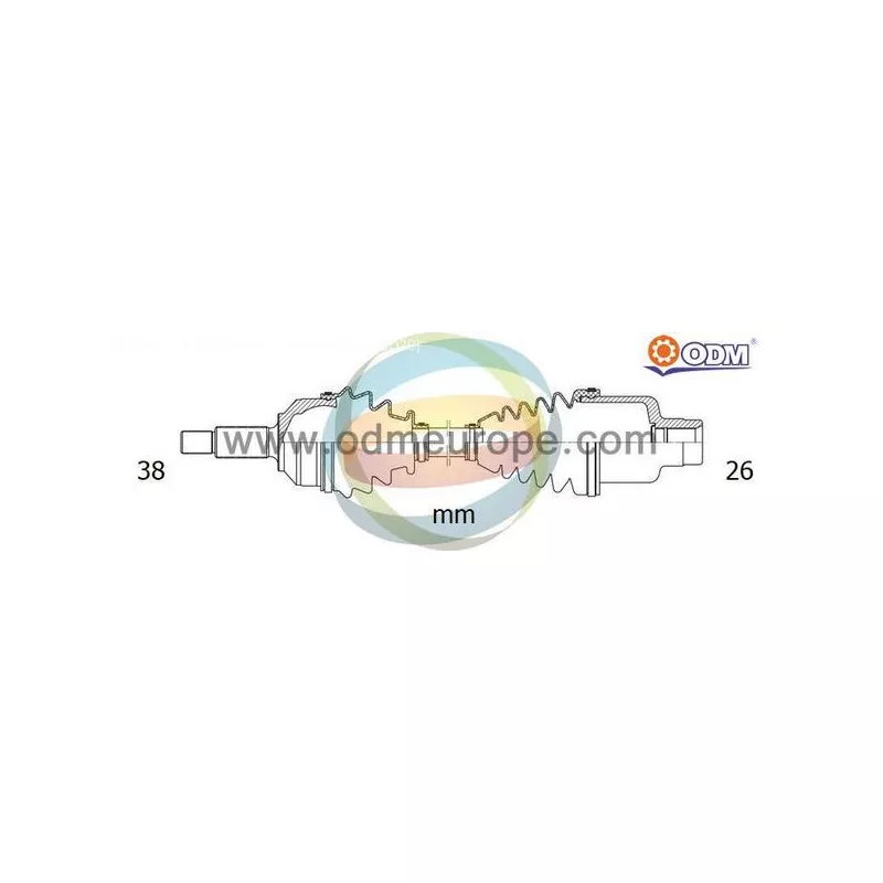 Arbre de transmission ODM-MULTIPARTS 18-216280