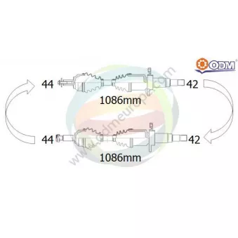 Arbre de transmission ODM-MULTIPARTS 18-216320