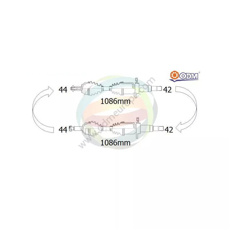 Arbre de transmission ODM-MULTIPARTS 18-216320